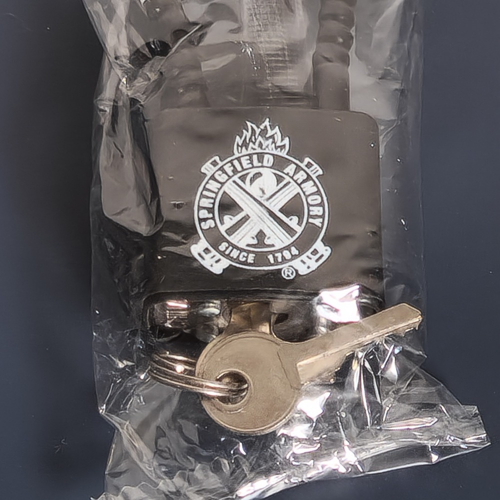 Springfield Armory Cable Gun Lock Black Keyed Firearm Safety Lock New Sealed